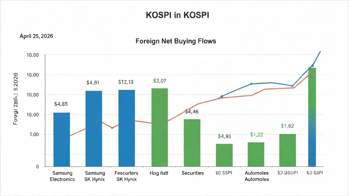 2026년 4월 25일 외국인 순매수 업종별 현황 인포그래픽 차트