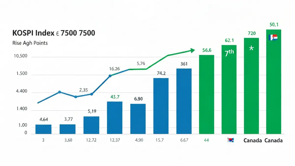 코스피 7500 돌파 글로벌 증시 시총 순위 비교 차트 인포그래픽