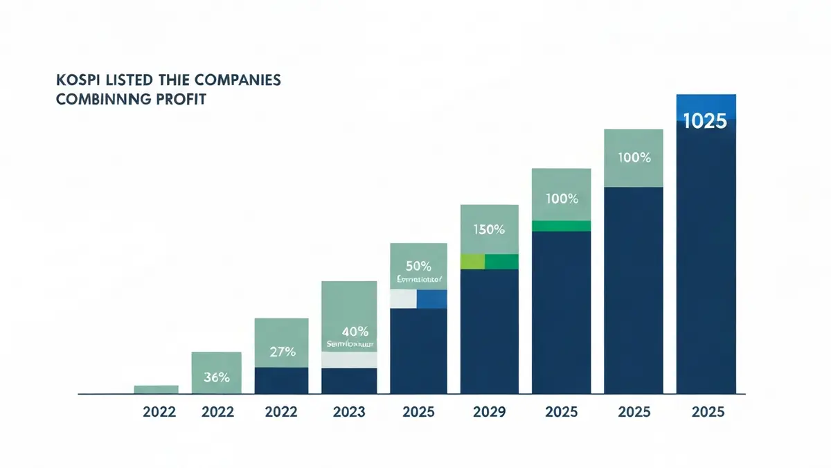 코스피 상장사 합산 영업이익 추이 및 반도체 기여도 차트 2025년 전망